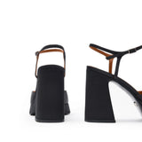 Lisbon Satin 10 cm Platform Heel Shoes