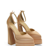 Lizzy Satin 16 cm Platform Heel Shoes 