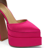 Lizzy Satin 16 cm Platform Heel Shoes 