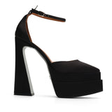Lizzy Satin 16 cm Platform Heel Shoes 