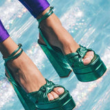 Lorena Deri 16 Cm Platform Topuklu Ayakkabı