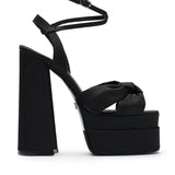 Lorena Satin 14 cm Platform Heel Shoes