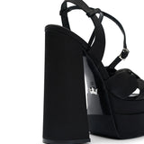 Lorena Satin 14 cm Platform Heel Shoes