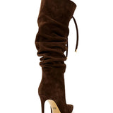 Lourdes Suede 10 cm Heel Boots