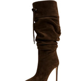 Lourdes Suede 10 cm Heel Boots