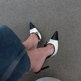 Mandala I Deri 10 Cm Topuklu Terlik