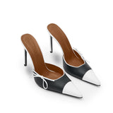 Mandala I Deri 10 Cm Topuklu Terlik