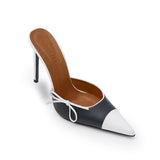 Mandala I Deri 10 Cm Topuklu Terlik