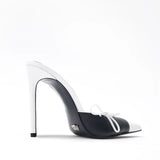 Mandala I Deri 10 Cm Topuklu Terlik