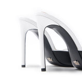 Mandala I Deri 10 Cm Topuklu Terlik