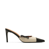 Mandala I Deri 8 Cm Topuklu Terlik