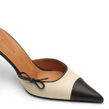 Mandala I Deri 8 Cm Topuklu Terlik