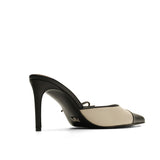 Mandala I Deri 8 Cm Topuklu Terlik