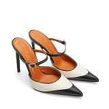 Marcella Deri 10 Cm Topuklu Terlik