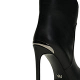 Newras Deri 10 Cm Topuklu Bot