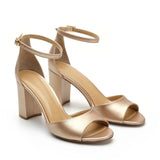 Nicy Leather 8 cm Heel Shoes