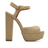 Nifty Jute 14 cm Platform Heel Shoes