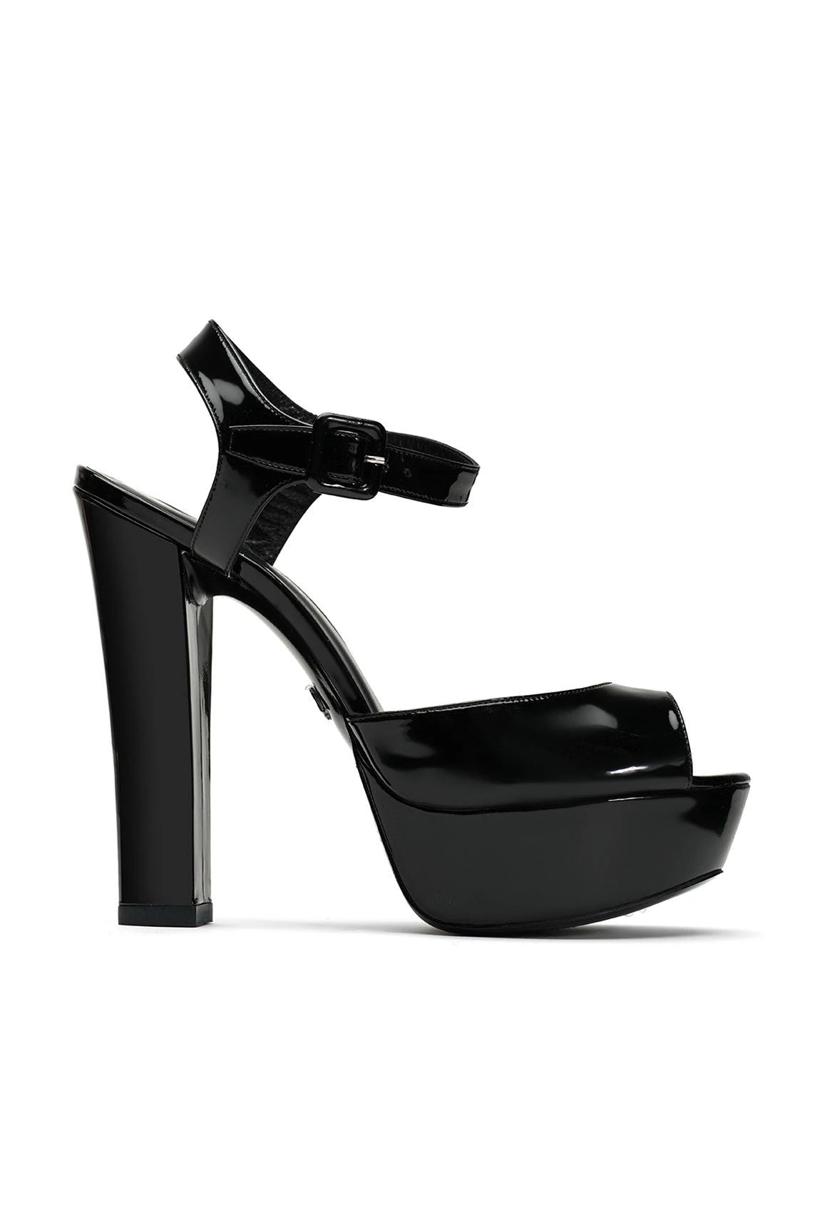 Nifty Patent Leather 14 cm Platform Heel Shoes 