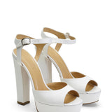 Nifty Satin 14 cm Platform Heel Shoes