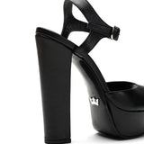 Nifty Leather 14 cm Platform Heel Shoes 