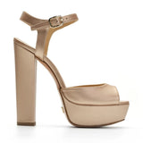 Nifty Leather 14 cm Platform Heel Shoes 