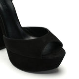 Nifty Suede 14 cm Platform Heel Shoes 