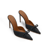 Prague Satin 10 cm Heeled Slippers