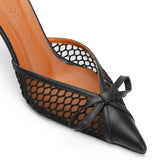 Ravello Leather 8 cm Heeled Slippers