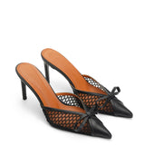 Ravello Leather 8 cm Heeled Slippers