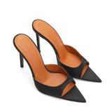 Rosalia Satin 10 cm Heeled Slippers