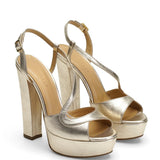 Sheila Leather 14 cm Platform Heel Shoes