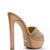 Tracy Satin 14 cm Heeled Slippers