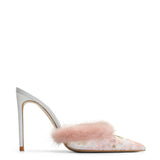 Violetta Satin 10 cm Heeled Slippers