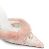 Violetta Satin 10 cm Heeled Slippers