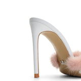 Violetta Satin 10 cm Heeled Slippers