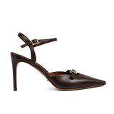 Joyce Mat Deri 8 Cm Topuklu Ayakkabi