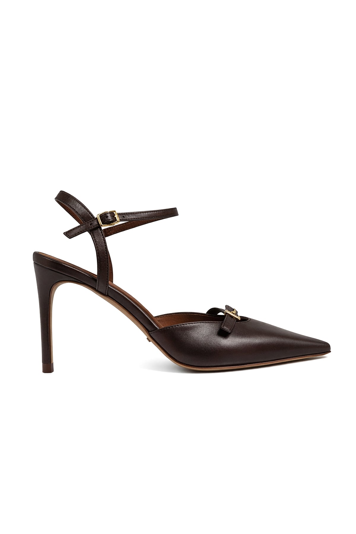 Joyce Mat Deri 8 Cm Topuklu Ayakkabı