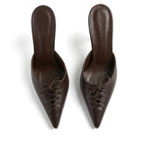 Julia Deri 8 Cm Topuklu Terlik