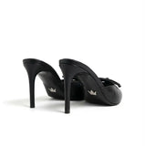 Julia Deri 8 Cm Topuklu Terlik