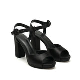 Lines X2 Saten 10 Cm Topuklu Ayakkabı