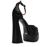 Lizzy Deri 16 Cm Platform Topuklu Ayakkabı