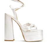 Lorena Satin 14 cm Platform Heel Shoes