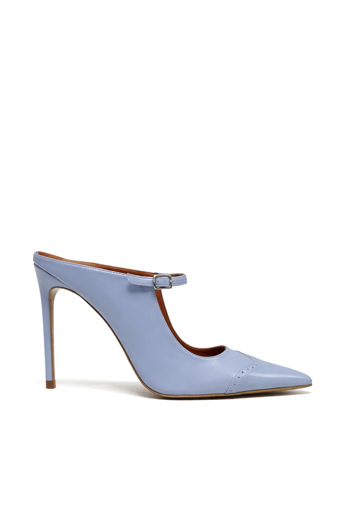 Lumiere Deri - Rugan 10 Cm Topuklu Terlik