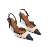 Mandala II Deri 8 Cm Topuklu Terlik