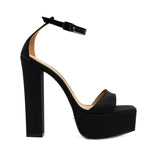 Marilyn Satin 14 cm Platform Heel Shoes