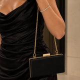 Nia II Clutch Saten El Çantası