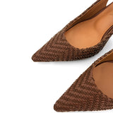 Palermo Woven Leather 8 cm Stiletto