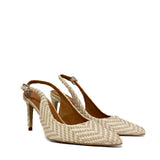 Palermo Woven Leather 8 cm Stiletto