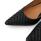 Palermo Woven Leather 8 cm Stiletto