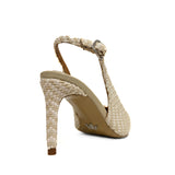 Palermo Woven Leather 8 cm Stiletto